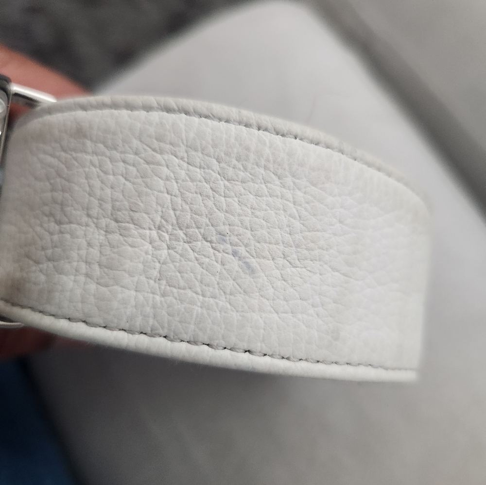Dior ladies reversible belt, cream and printed on the other side, fits 6/8 - Picture 4 of 9